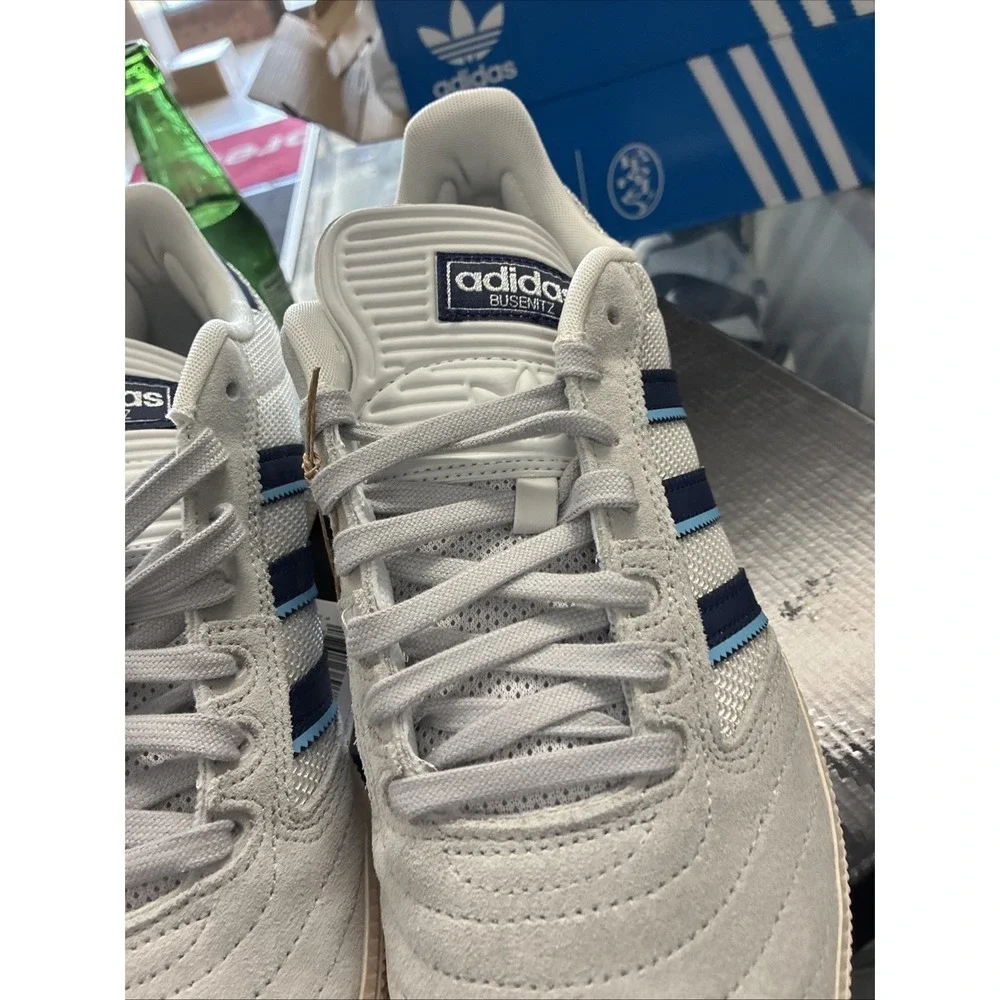 Adidas Busenitz Pro Skate Shoes JH8123 Grey/Dark Blue/White Size US 10.5 New